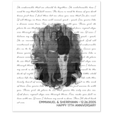 Lyrics -- Emmanuel and sherryann 12 26 2005 -- 8x10 -- Gelato