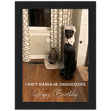 Gelato Framed 6x8 - Happy Birthday - Be Disingenuous