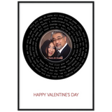 Vinyl -- Toru & Donaji Happy Valentine's Day -- Black framed 28x40 -- Gelato