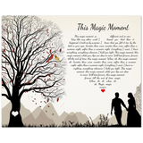 Lyrics Song -- Poster/ 8''x10'' -- This Magic Moment (Jay and the Americans)