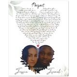 Lyrics Song -- Poster/ 8''x 10'' -- Jsemal & Jessica 09·29·2017