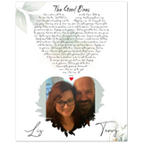 Lyrics -- Terry & Liz  -- 8x10 -- gelato