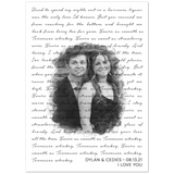 Lyrics Song -- Poster/ 5''x 7'' -- Dylan & Cedies