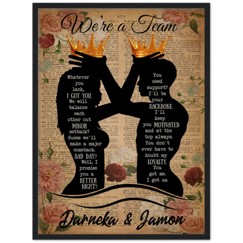 Darneka  Jamon -- Black Framed 18”x24” -- gelato