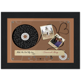 Cassette -- Kenneth and Erika 10.18.2014 -- Black framed 5x7 -- Gelato