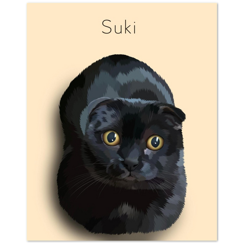 Dog poster -- Suki 2.6 -- 8x10 -- Gelato