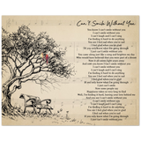 Lyrics Song -- Poster/ 8''x 10'' -- Can’t Smile Without You (Barry Manilow)