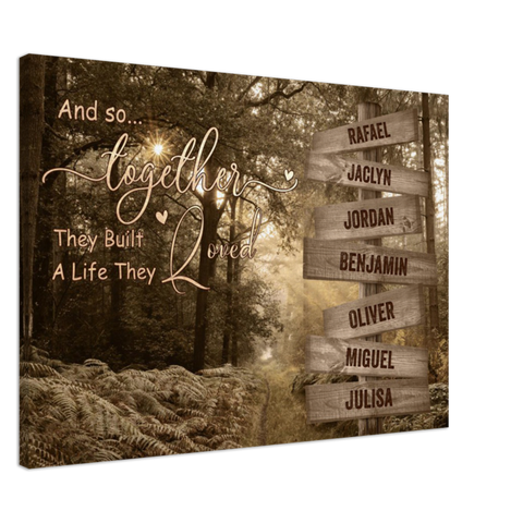 Street sign -- Rafael Jaclyn Jordan Benjamin -- Canvas 28x40 -- Gelato