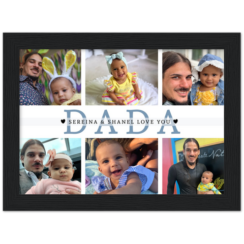 Family Prints -- Black Framed poster / 6”x8” -- Sereina & Shanel Love You