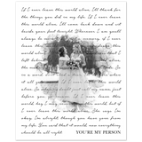 Gelato Poster 8x10 - You're My Person -  If I Ever Leave This World Alive