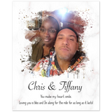 Photos to Portraits -- Poster/ 8''x 10'' -- Chris & Tiffany
