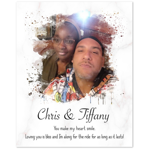 Photos to Portraits -- Poster/ 8''x 10'' -- Chris & Tiffany