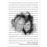 Lyrics Song -- poster/ 20''x 28'' -- Troy and Judy