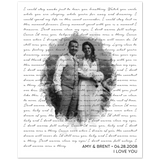 Lyrics Song -- Poster/ 8''x10'' -- Amy & Brent