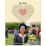 Lyrics -- Congratulations Alexis love uncle Josh -- 8''x 10'' -- Gelato