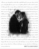 Music Lyrics Song -- Unframed 8''x10'' --  Brett & Lexie