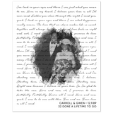 Lyrics Song -- Poster/ 8''x10'' -- Carroll & Gwen