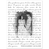 Music Lyrics Song -- Unframed poster/ 18”x24” -- Micah & Alainnah 2