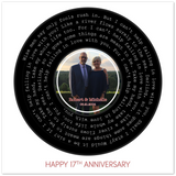 Music Song Record -- Unframed 12''x12'' -- Robert & Michelle