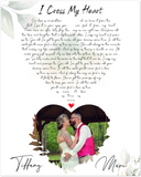 Music Lyrics Song -- Unframed 16''x20'' -- Marc & Tiffany