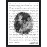 Gelato Black Framed Poster 12x16 - Simple Man 1.3 - Always Be You! Love Mom & Dad