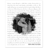 Lyrics -- Ben and Alyssa -- 8x10 -- Gelato