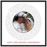 Gelato Framed 20x20 - Kenneth and Robyn - Lyrics Your Love