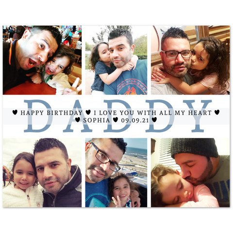 Daddy Family Prints -- Poster/ 8''x10'' -- Sophia