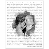 Lyrics Song -- Poster/ 8''x10'' -- Kevin and Sarah