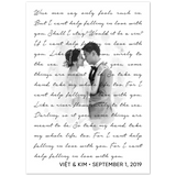 Music Lyrics Song -- Poster/ 5''x 7'' -- Việt & Kim