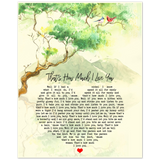 Lyrics -- That's how much i love you -- 8x10 -- gelato