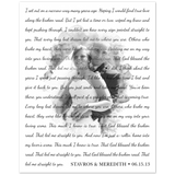 Lyrics Song -- Poster/ 8''x10'' -- Stavros & Meredith