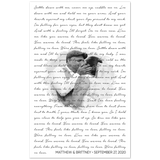 Lyrics -- Matthew & Brittney -- 11x17 -- Gelato