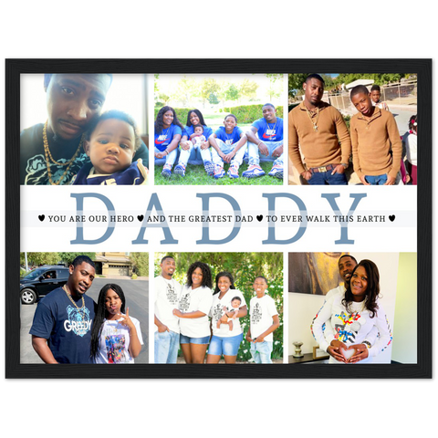 Poster -- You are our Hero -- Black frame 12x16 -- Gelato