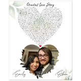 Lyrics Song -- Poster/ 8''x 10'' -- Ethan & Emily
