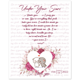 Lyrics -- I love you 2/14/2022 -- 8x10 -- Gelato