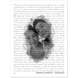 Music Lyrics Song -- poster/ 6''x 8'' -- Damián & Marisol