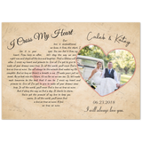 Lyrics -- Caleb and Katey 06.23.2018 -- 28x40 -- Printify