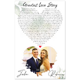 Music Lyrics Song -- Poster/ 11''x17'' --  John & Rebecca