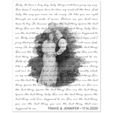 Lyrics -- Travis & Jennifer 11.14.2020 -- 8x10 -- Gelato