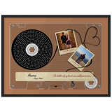 Cassette -- Louie & Meghan 11.22.2020 -- Black framed 18x24 -- Gelato