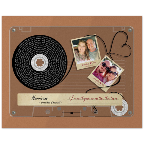 Cassettes-Tape Prints -- Poster/ 8''x10'' -- Jonathan & Kim