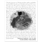 Lyrics -- Francis & Carolin July 12, 2019 -- 8x10 -- Gelato