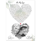 Lyrics -- Annie& Nathan -- 5x7 -- Gelato