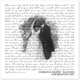 Lyrics Song -- Poster  12''x12'' -- Charles & Valerie