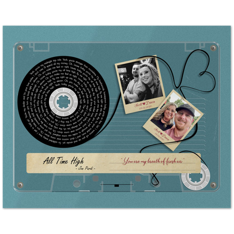 Cassettes-Tape Prints -- Poster/ 8''x10'' --  Scott & Dawn