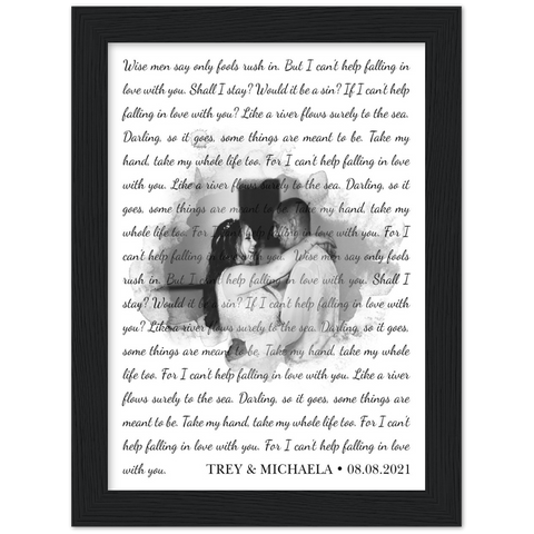 Gelato Frame 6x8 - Trey & Michaela - Help Falling In Love