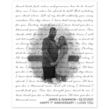 Lyrics Song -- Poster/ 8''x10'' -- James & Shannon