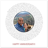 Song Record -- poster 20''x 20''-- Caroline & Nicholas