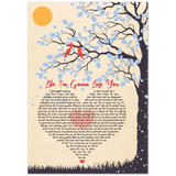 Lyrics -- Like I'm gonna lose you -- 28x40 -- Gelato